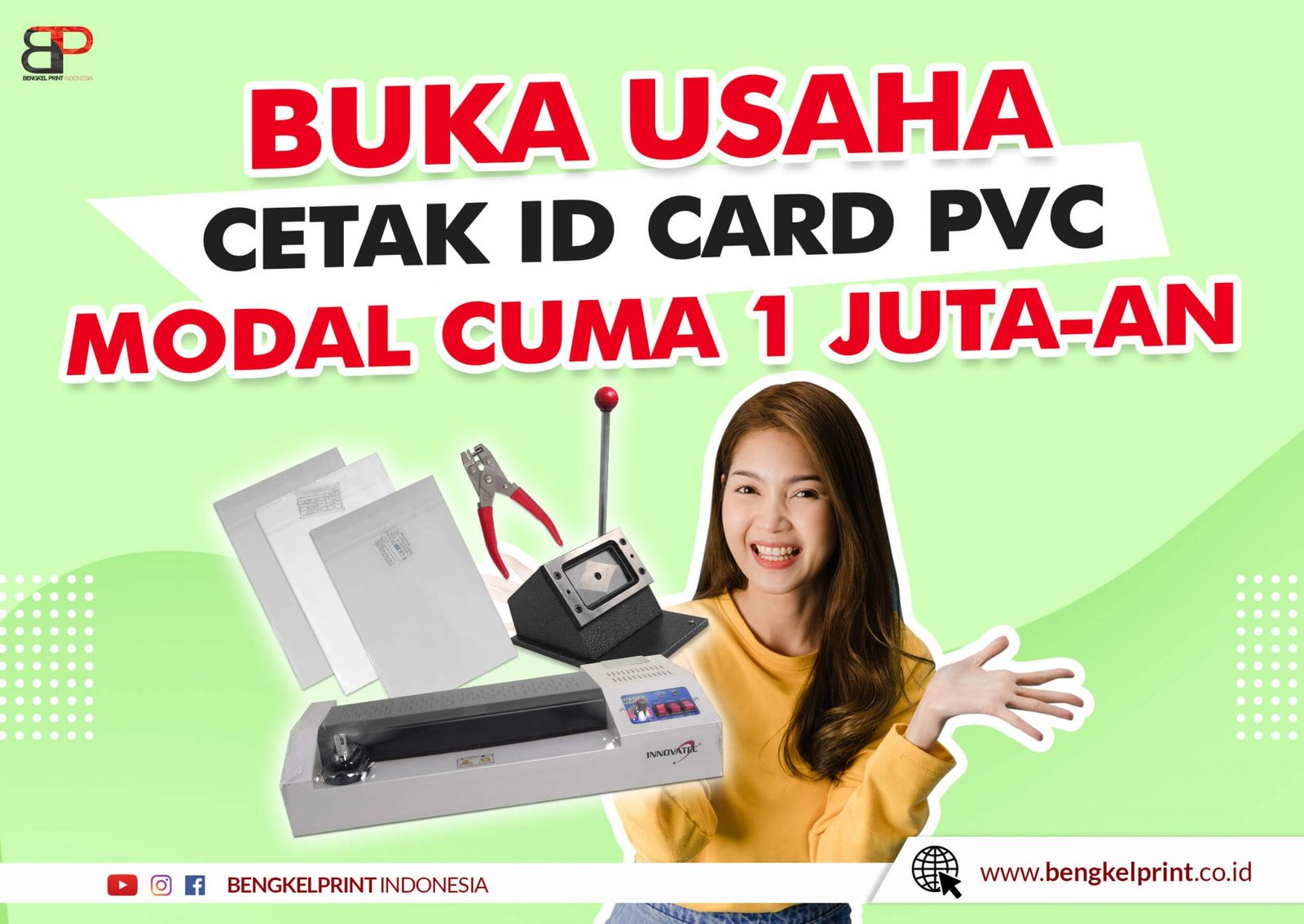 Jual Paket Usaha Cetak Id Card Cuma Jutaan Bengkel Print Indonesia