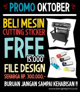 promo mesin cutting sticker bonus design corel draw