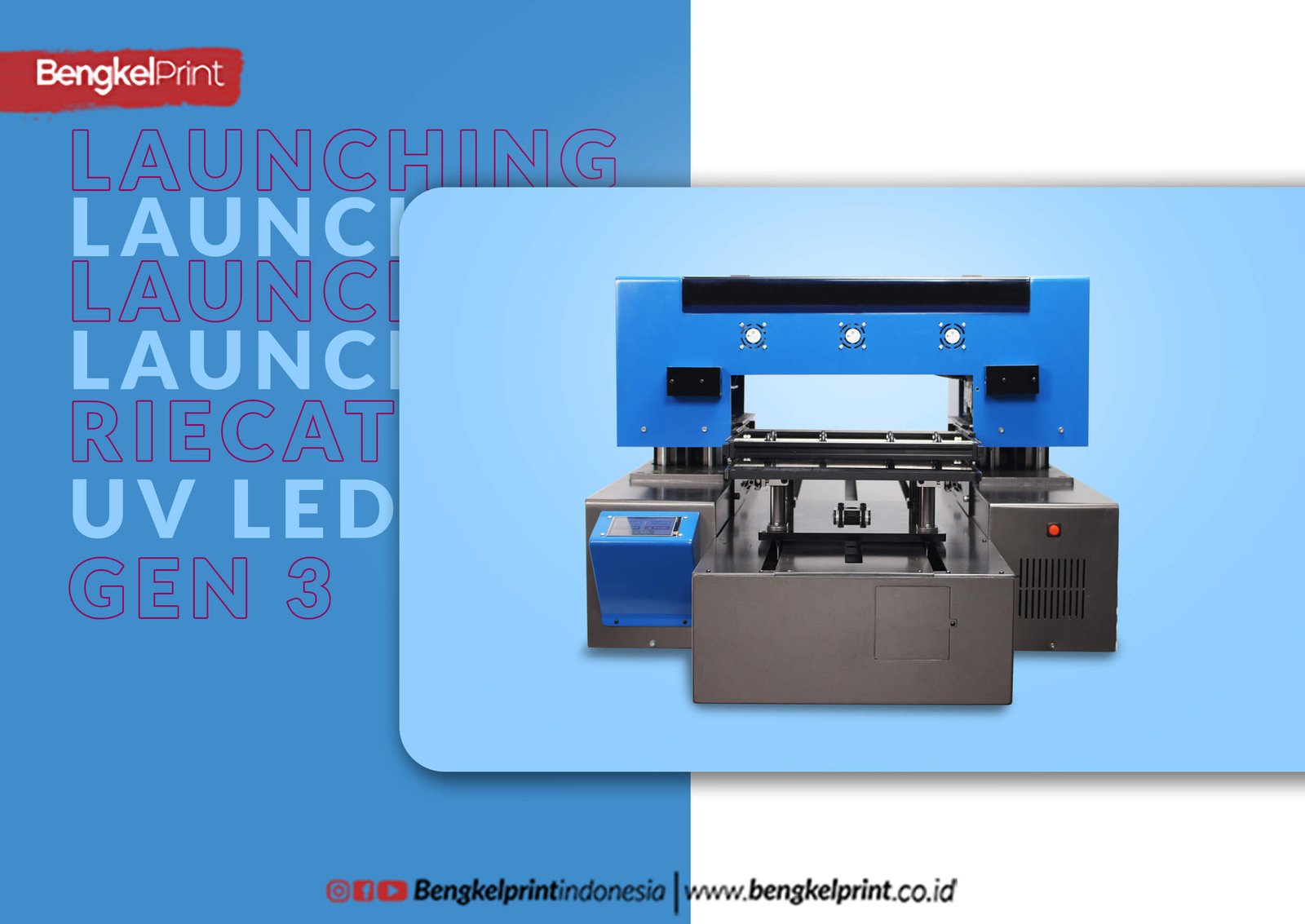 launching printer uv led riecat gen 3