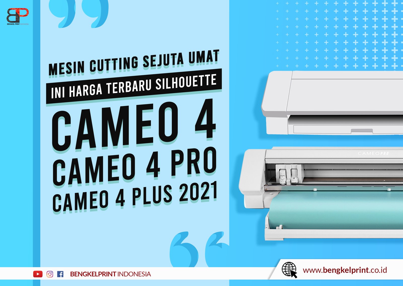 update Harga Silhouette CAMEO 4 Dan 4 PRO 4 PLUS