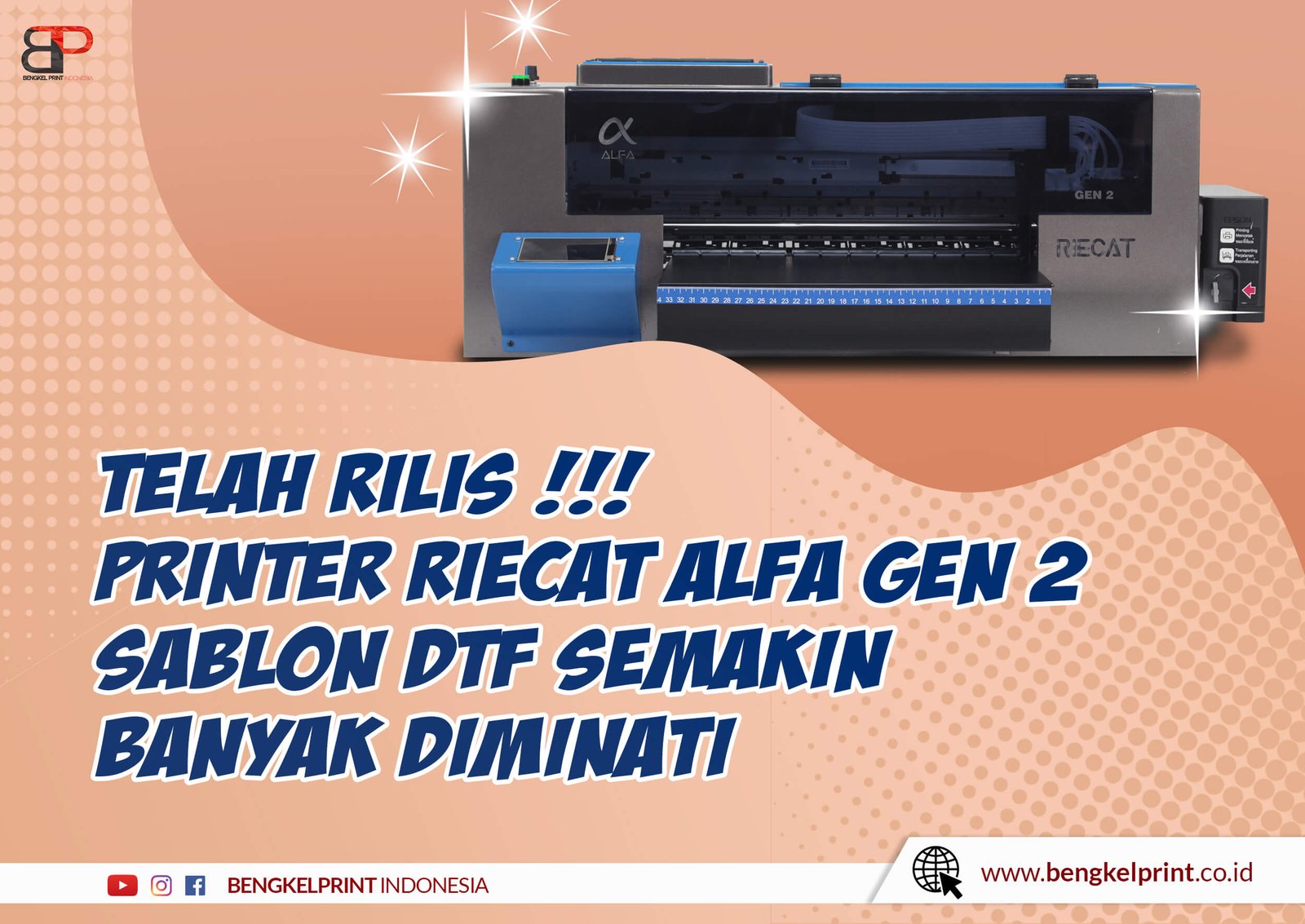 Launching Mesin Printer RIECAT ALFA 