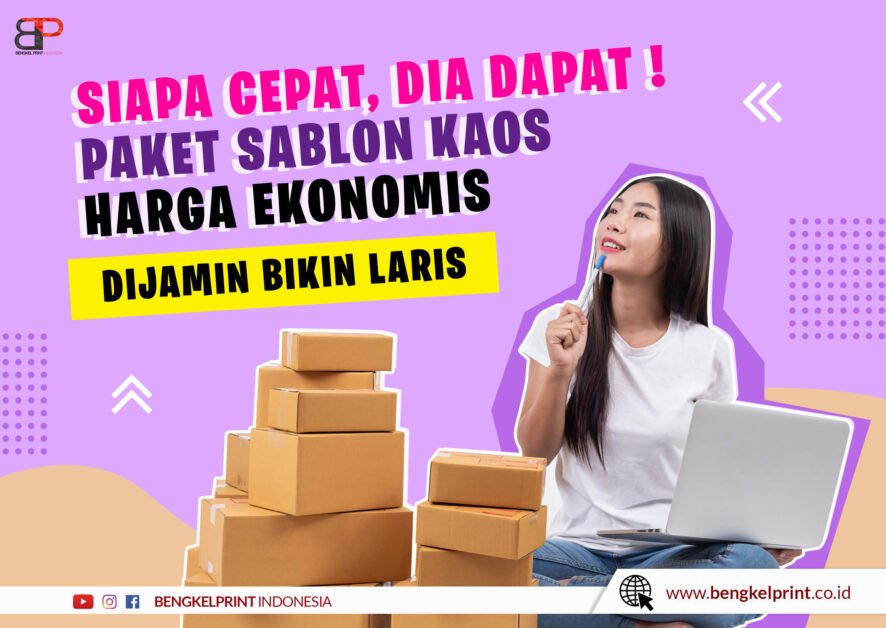 jual paket usaha sablon kaos murah