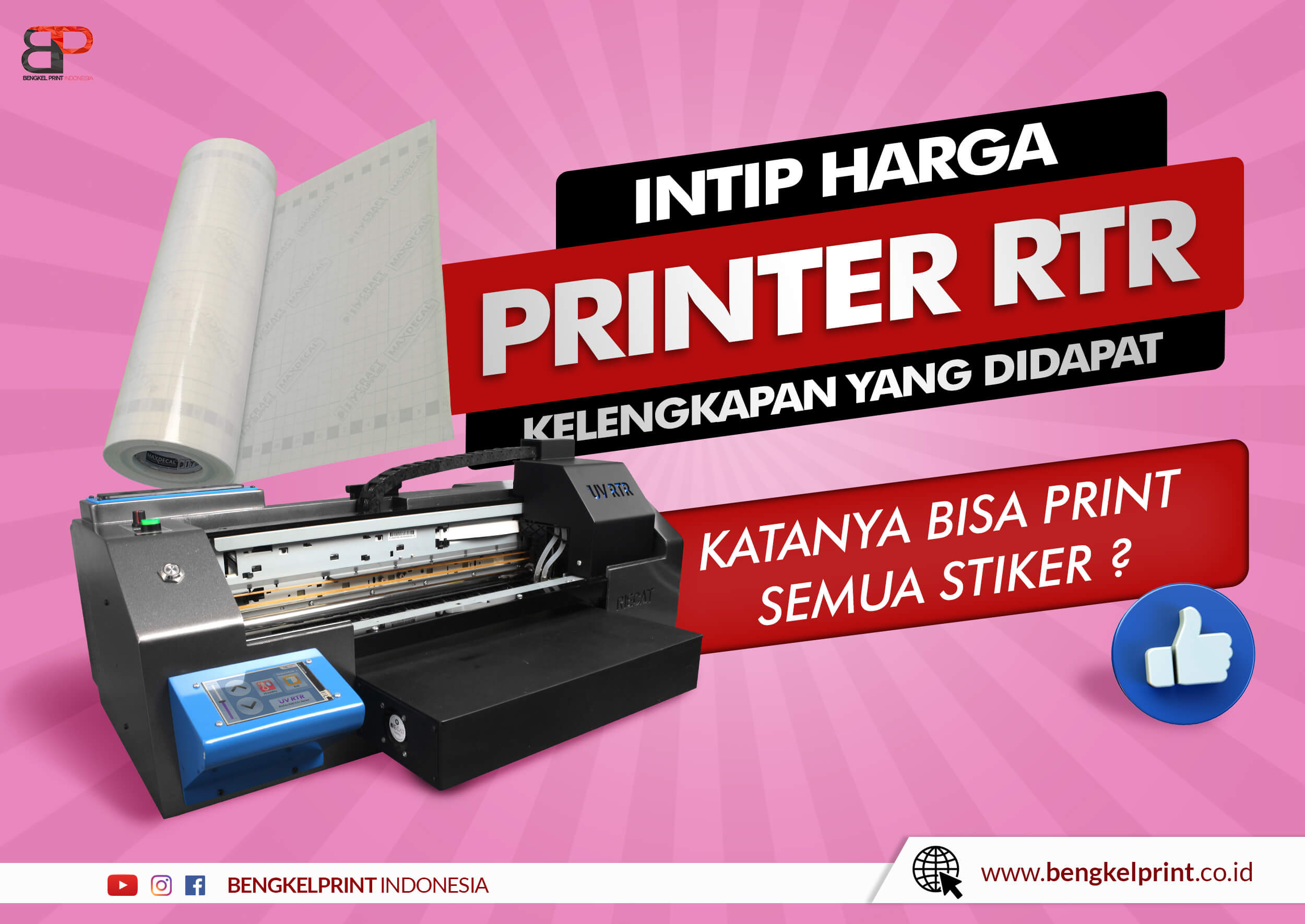 Harga Paket Usaha Printer UV RTR