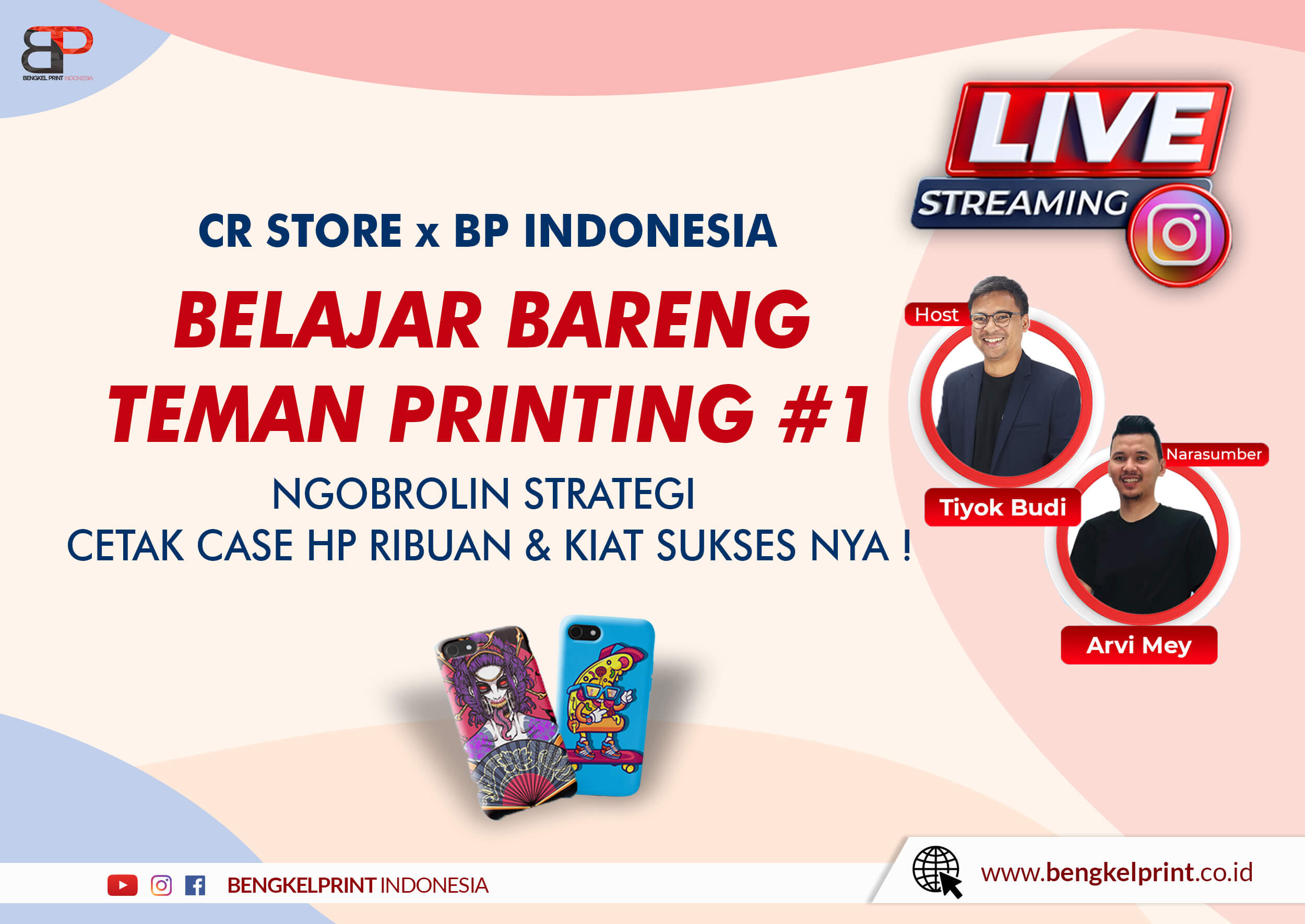 CR Store kolaborasi bengkel print indonesia