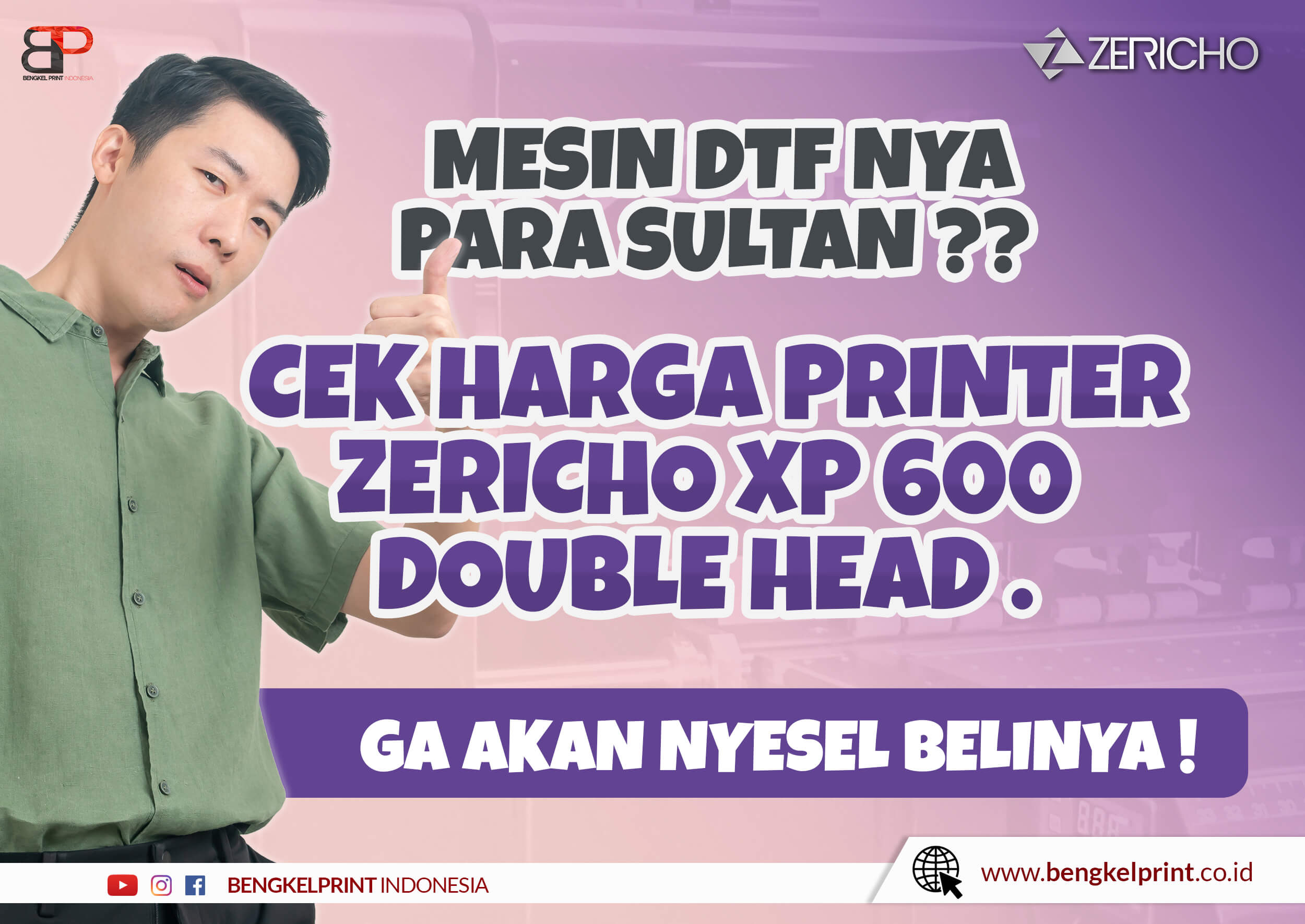 Harga Printer Zericho XP 600 32 cm 2022