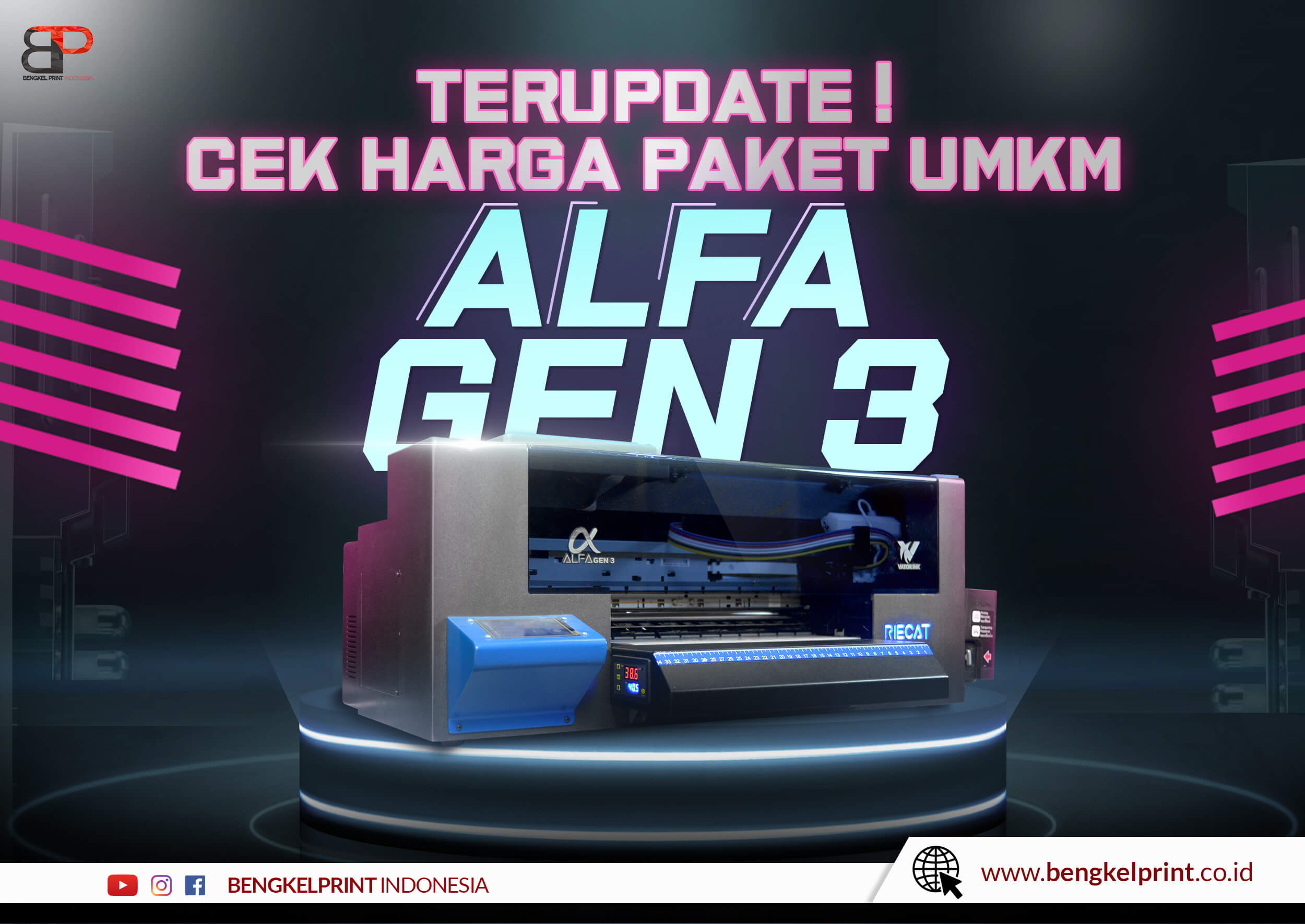 Daftar Harga Paket Printer Riecat Alfa GEN 3 2022