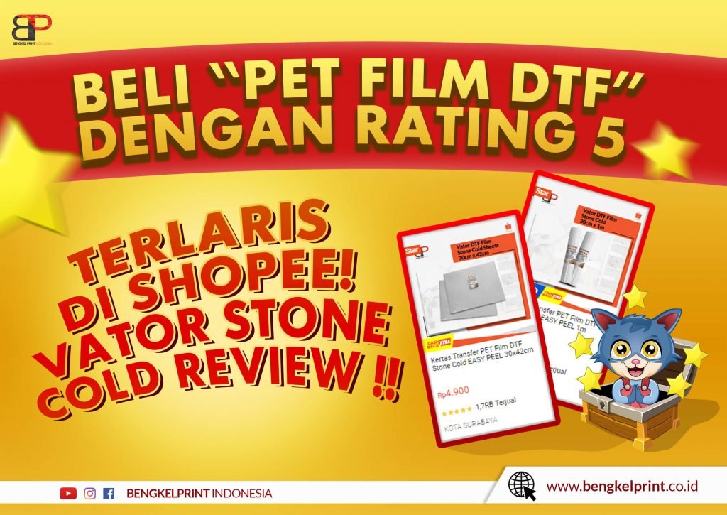 Jual PET Film Stone Cold 30cm 33cm