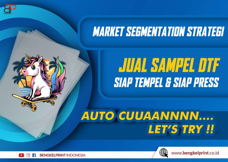 Sampel DTF A3 A4 Siap Tempel Press