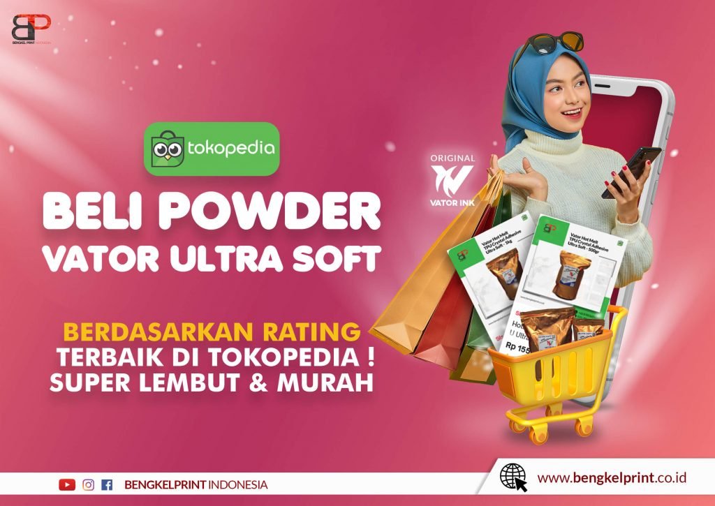 Powder Bubuk DTF Vator Ultra Soft 250gr 500gr 1 kg