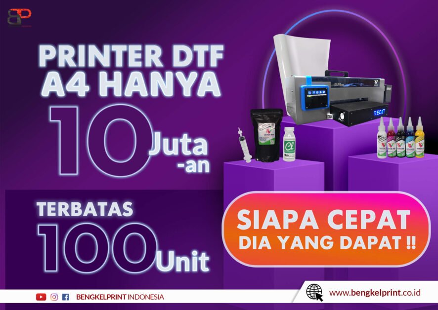 harga printer dtf a4 10 jutaan 2022