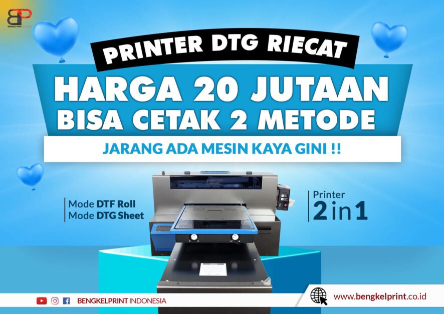 paket Mesin Printer DTG DTF A3 lampung