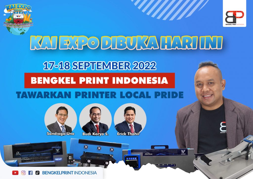 Bengkel Print Indonesia Ikut Acara KAI EXPO
