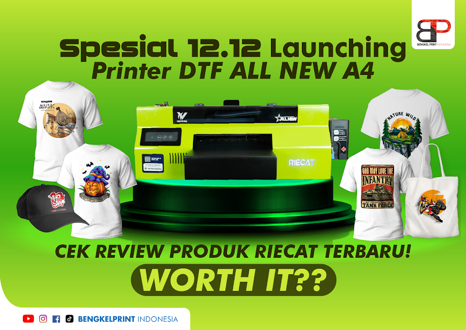launching printer dtf riecat alfa all new lite a4