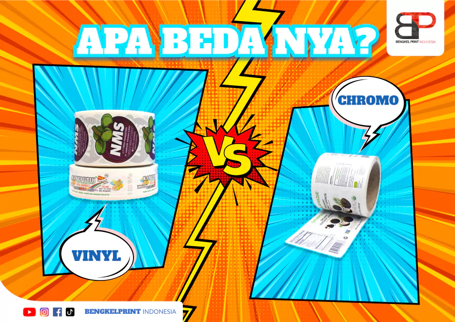 Stiker Chromo vs Vinyl, Mana yang Lebih Baik untuk Kebutuhan Anda?