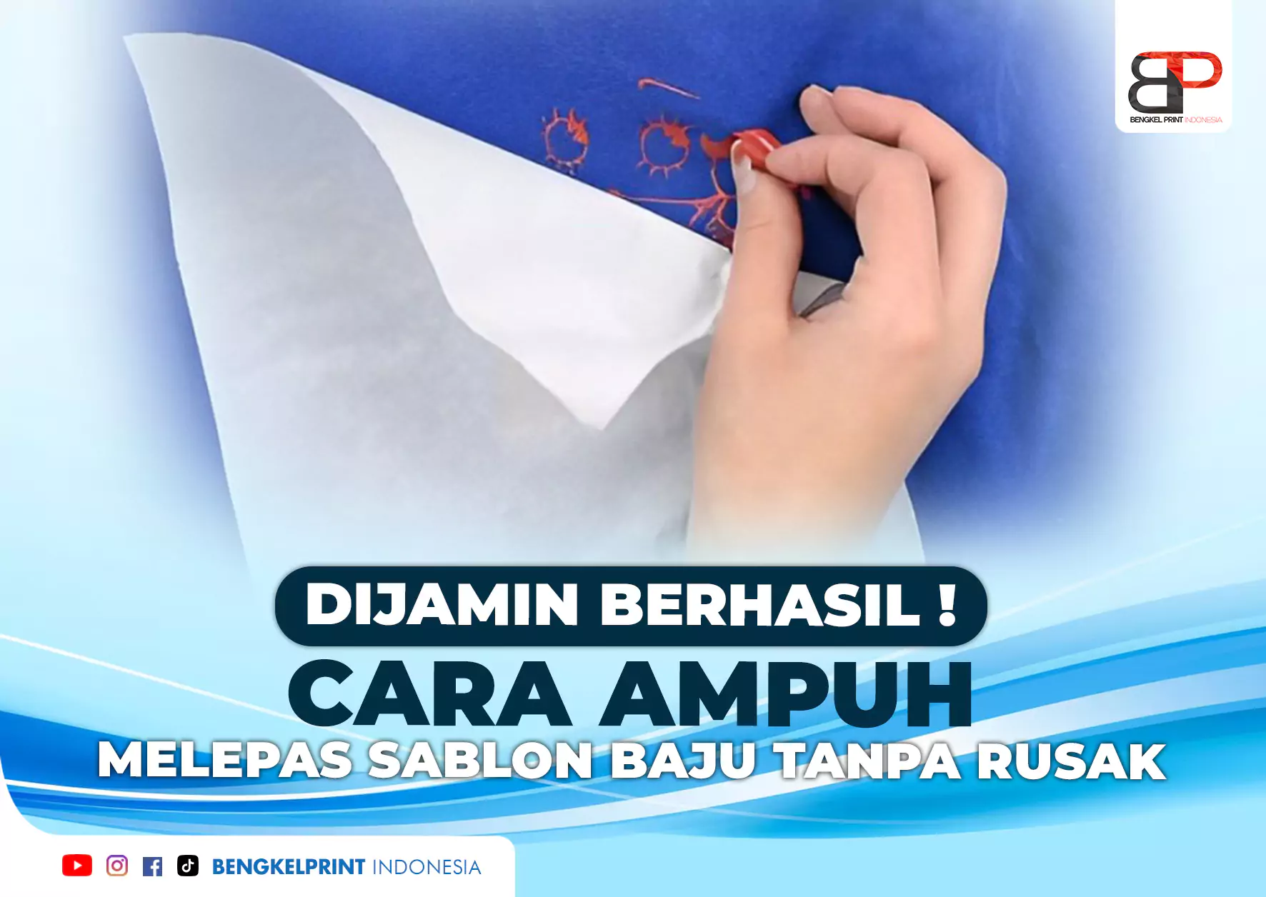 Beginilah Cara Menghapus Sablon Rusak pada kaos kesayangan anda