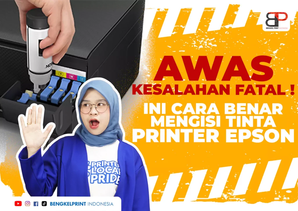 Hindari kesalahan fatal, Begini cara benar mengisi tinta printer epson l1300