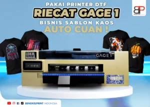 Pakai Printer DTF Riecat GAGE 1 Bisnis Sablon Kaos Auto Cuan
