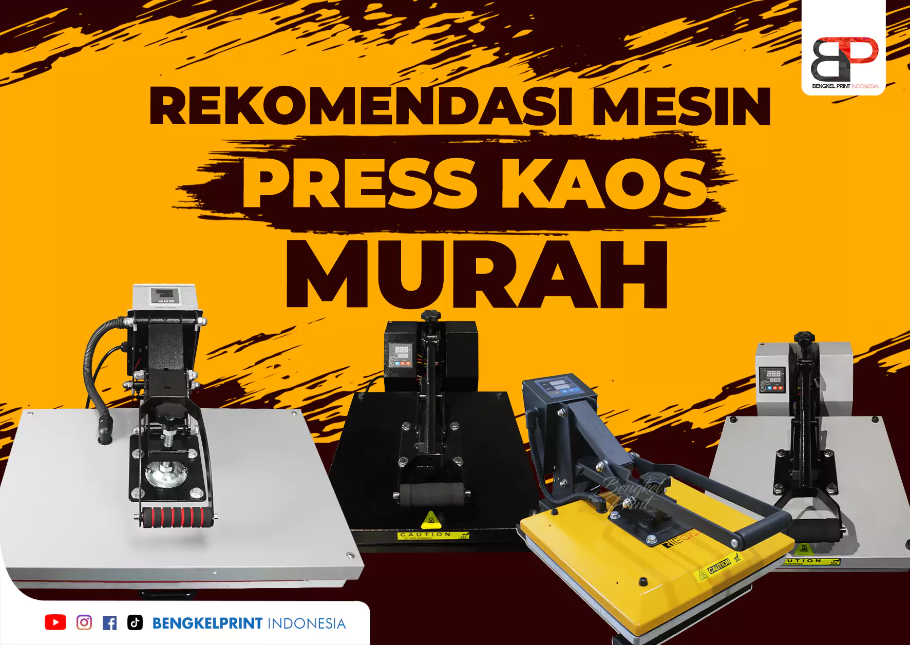 Rekomendasi Mesin Press Sablon Kaos Kualitas Terbaik dan Murah