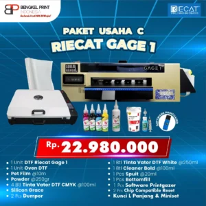 Paket Usaha Printer DTF Riecat GAGE 1 With Oven DTF